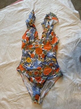 Cupshe Floral One-Piece Swimsuit